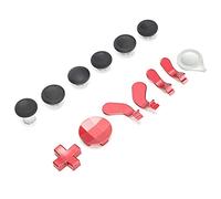 KIMISS Ensemble de Palettes de Boutons de Manette de Jeu pour One Series 2 - Ensemble d'accessoires de Remplacement avec Boutons en Métal et en Silicone pour une Expérience de Jeu Améliorée (rouge)