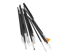 KIMISS Ensemble de Pinceaux Professionnels pour Nail Art, 15 Pièces, Pinceaux pour Doublure de Cheveux et Peinture en Nylon, pour une Conception Précise des Ongles (Set de pinceaux à peinture à