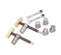 KIMISS Ensemble de Pinces à Bois | Serrage Rapide de Bureau | Projets d'établi à Outils Robustes en Acier Inoxydable et en Laiton (19mm)