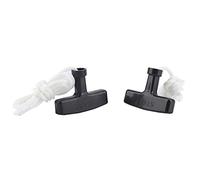 KIMISS Ensemble de Poignées de Démarrage de Randonnerie de Sauvetage de Tondeuse de Haute qualité, Cordon en Nylon de 1PCS 1,5 M avec Poignée en Plastique, Accessoires de Tondeuse