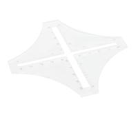 KIMISS Ensemble de Règles de Matelassage pour la Couture, Modèles en Plastique Transparent pour des Mesures Précises et des Projets d'artisanat, Idéal pour les Amateurs de Bricolage