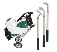 KIMISS Ensemble de Stylos de Bureau-3 Stylos à Bille avec Mini Porte-Sacs-Ensemble de en Alliage de Zinc pour la Décoration de Bureau ou de Maison (Vert et Blanc)