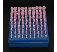 KIMISS Ensemble de Têtes de Meulage PA en Alumine Rose, 80, Tige M pour Bricolage, Jade, Bois, Finition Métallique, 100 Pièces