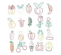 KIMISS Ensemble de Trombones en Forme Mignonne-100 Pièces Pinces d'organisation en Métal pour l'école, Signets Décoratifs Amusants et Trieurs de Documents