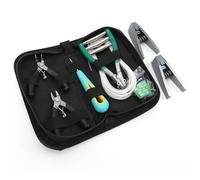 KIMISS Ensemble d'Outils de Filetage de Raquette de Badminton - Kit d'entretien Efficace avec Pince de Démarrage et Outils de Cordage pour Tennis et Badminton