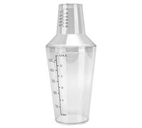 KIMISS Ensemble Shaker à Cocktail avec échelle Transparente - Prévient les Déversements et Améliore la Précision du Mélange - Shaker Boston Idéal pour les Barmans et un Usage Domestique (500ML)