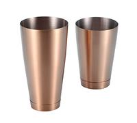 KIMISS Ensemble Shaker à Cocktail - Outil de Barman en Acier Inoxydable pour Usage Domestique/bar - Mélangeur à Cocktail Durable en or Rose (Or Rose)