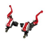 KIMISS Ensemble Universel de Levier de Frein de Moto 7/8 guidon de 22mm | Remplacement Hydraulique de, (rouge)