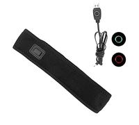 KIMISS Enveloppe de Tête électrique 5V avec Chauffage en Fibre de Carbone - Ceinture de Tête de Température Réglable pour Soulager la Douleur et Réduction de la Fatigue - Utilisation Polyvalente