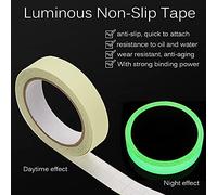 KIMISS Escaliers à Ruban Lumineux Antidérapant - Rouleau de Décoration Antidérapant en PVC, Brille dans le Noir, 2,5 Cm, Solution de Revêtement de Sol à Haute Traction (#1)