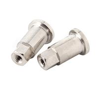 KIMISS Essieu Métallique de Roue Avant de Voiture RC, 2 Pièces, pour WPL D12, Pièces de Modification d'Essieu Raccourcies pour des Performances Améliorées