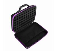 KIMISS Étui de Transport d'huiles Essentielles - Rangement Rigide pour 60 Bouteilles, Idéal pour 5 Ml/15 ML - Organisateur EVA Résistant aux Chocs (Purple)