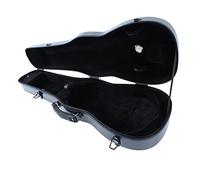 KIMISS Étui en Violon en Carbone en Pleine Grande Taille avec Hygromètre et Sangles Réglables - Protection Portable Légère pour 4/4 Violons (Gris argenté)