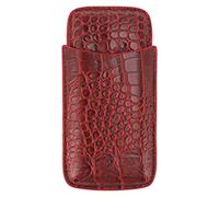 KIMISS Étui Porte-Cigare Portable - Voyage de Cigare en Cuir Soft Touch Fashion Aspect Pouch pour 3 Cigares - Accessoires de et Humidières (74)