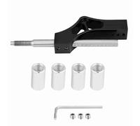 KIMISS Extension de Levier Réglable en Hauteur en Acier Inoxydable et Alliage D'aluminium pour Manette Manuelle(Noir)