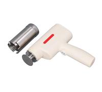 KIMISS Fabricant de Nouilles électriques à Main, de Pâtes Automatiques en Acier Inoxydable sans Fil avec 5 Motifs, Détachables pour un Usage Domestique