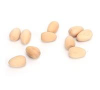 KIMISS Faux d'œufs en Bois pour Décoration de la Ferme à la Maison - 10pcs œufs en Bois Vivant Léger Portable Pas Facile à Casser (S pour la Taille 35-41)