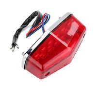 KIMISS Feu arrière de motocyclette, feu arrière de moto LED feu de frein de stationnement Lampe Accessoire de moto (rouge)