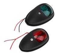 KIMISS Feu de Navigation pour Yacht, Lampe LED étanche 10-30V (1 Pair | Matériau ABS Durable, adapté à divers bateaux, signaux rouges et verts économes en énergie