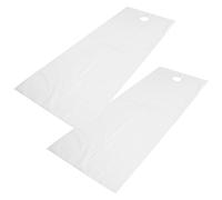 KIMISS Feuilles de Couverture de Table de Massage SPA, Respirantes, Résistantes à l'huile, Imperméables, pour Salon de beauté, 2 Pièces (WHITE)