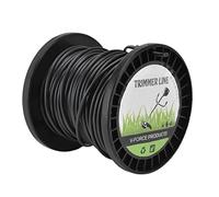 KIMISS Fil de -Bordure Rond pour 3, M Noir - Fil de Nylon Efficace et Silencieux pour Tondeuses à Gazon et -Bordures, Idéal pour Les Jardins (30M)