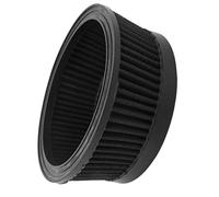 KIMISS Filtre à Air d'admission de Moto, Filtre à Air Rond Noir de Remplacement pour Moteurs de Tourisme, Améliore le Flux d'Air et Réduit l'usure du Moteur