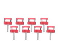 KIMISS Fixation Supérieure Rigide à Vis Moletée à Dégagement Rapide pour JK JL JT - Alliage D'aluminium avec D intégré (rouge)