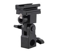 KIMISS Flash Hot Shoe Support de Montage Support de Support de Support de Lumière Robuste Durable Porte-Parapluie de Flash Angle Réglable 180 ° pour la Photographie Vidéo Studio
