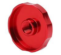 KIMISS Fourche Avant Air, Suspension Fourche à Crête Géante à Gaz Couverture de Chambre Capuchon D'amortisseur de Vélo Capuchon de Valve d'air en Alliage D'aluminium pour VTT Noir (Rouge)