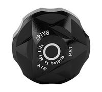 KIMISS Fourche Avant Air, Suspension Fourche à Crête Géante à Gaz Couverture de Chambre Capuchon D'amortisseur de Vélo Capuchon de Valve d'air en Alliage D'aluminium pour VTT Noir (Noir)