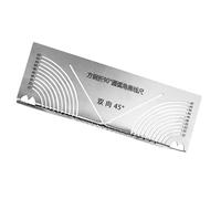 KIMISS Gabarit de Selle de Tuyau de Précision, Outil de Marquage d'arc d'angle, Guide de Coupe de Soudage Précis à 90 Degrés en Acier Inoxydable