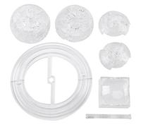 KIMISS Gear de santé 3D, Puzzles 3-D Puzzle pour Adultes Crystal Blocks Translucentes DIY SATURNESSE 40 Pièces Cadeaux Adultes et Enfants pour Décoration de Bureau Gris Gris (Transparent)