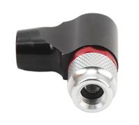 KIMISS Gonfleur de Pneu de Vélo CO2 avec Manchon isolé, Compatible avec Les Valves Presta et Américaines, Compatible avec Filetage UNF 3/8", Fonctionne avec des Cartouches de CO2 de 12 G, 16 G, 18