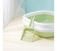 KIMISS Grand Bac à Litière Semi-fermé pour Chat - Résistance aux éclaboussures épaisse, Espace Idéal pour Les Chats, Comprend Une Pelle à Litière (S)