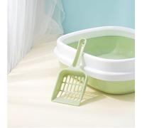 KIMISS Grand Bac à Litière Semi-fermé pour Chat - Résistance aux éclaboussures épaisse, Espace Idéal pour Les Chats, Comprend Une Pelle à Litière (L)