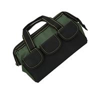 KIMISS Grand Sac à Outils à Large Ouverture - Sac à Main en Tissu de 33 Cm pour Usage Domestique et en Atelier (Green)