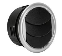 KIMISS Grille D'aération Ronde, Sortie D'aération de Chaleur AC, Persiennes Réglables de Remplacement Gauche ou Droite pour Swift