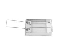 KIMISS Grille-Pain de Camping - Mini Grille-Pain Pliable en Acier Inoxydable, Portable, pour, Saucisses, Pique-nique en Plein Air, Design Compact