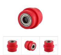 KIMISS Guide de Roue de Tendeur de Curseur de Rouleau de Poulie de Chaîne d'entraînement de 10mm pour la Moto de Vélo de Rue ATV Rouge Haute Performance (Rouge 10MM)