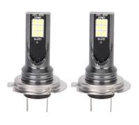 KIMISS H7 Ampoules de phares à LED - 2pcs 12LED Phare de voiture Phare avant 3000K 24W 1000LM Feu de brouillard très lumineux