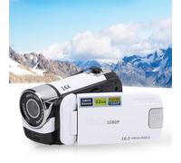 KIMISS HD-90 2 Caméra Vidéo à écran de 4 Pouces 1080P 16MP - Caméscope à Enregistrement par Secousses (White)