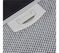 KIMISS Hotte de Cuisine pour Camping-car, Ventilation pour Camping-car, Bouton de Commande à 3 Vitesses, Lumière LED, Faible Bruit, Acier Inoxydable Noir pour -cars et Camp