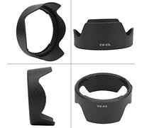 KIMISS Hotte de la Lentille de la Caméra pour EF 24-70 Mm F / 4l Est USM - Conception de Montage EW-83L, Protection Optimale Contre Les Interférences Lumineuses