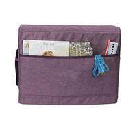 KIMISS Housse Anti-poussière étanche pour Machine à Coudre, Sac de Rangement rembourré avec Poches, Serrure pour Bébé-Protection du Matériel de Couture (Purple)