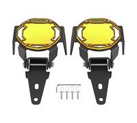 KIMISS Housse Antibrouillard Moto, Housse de Protection Antibrouillard Moto Protection de Lampe LED Fit pour R1200GS R1250GS Adventure LC (Jaune)