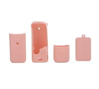 KIMISS Housse de Protection en Silicone Robuste pour Caméra d'action 3, Housse Résistante aux Rayures et à la Poussière pour l'hôte et la Poignée de la Batterie (Rose)