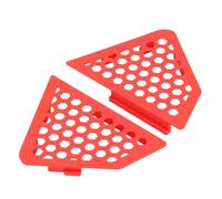 KIMISS Inserts de Couvercle de Réservoir de Gaz Latéraux en Plastique, Inserts de Réservoir de Carburant Gauche Droite, Décoration, Numérisation 3D, Conception à Clipser, Remplacement (rouge)