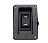 KIMISS Interrupteur à Bascule momentané pour Prise D'alimentation, Interrupteur de Prise D'alimentation Rétractable, Faisceau de Câbles à 4 Broches IP68 30 A 12 V 24 V, polarité