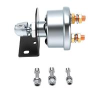 KIMISS Interrupteur de Coupure Batterie, Coupe Batterie Principal 12V 48V 200A, for Montage sur Borne Latérale, Argent chromé