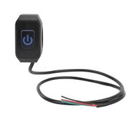 KIMISS Interrupteur de Guidon de Moto étanche de 22 Mm, Bouton de Commande Universel du Klaxon et des Phares pour une Expérience de Conduite Améliorée (lumière bleue)